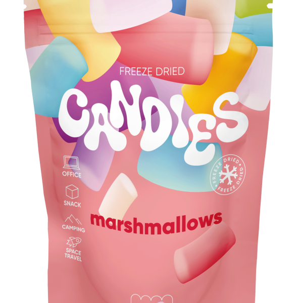 SUPER GARDEN džiovinti šaltyje zefyriukai "Marshmallows" 50g