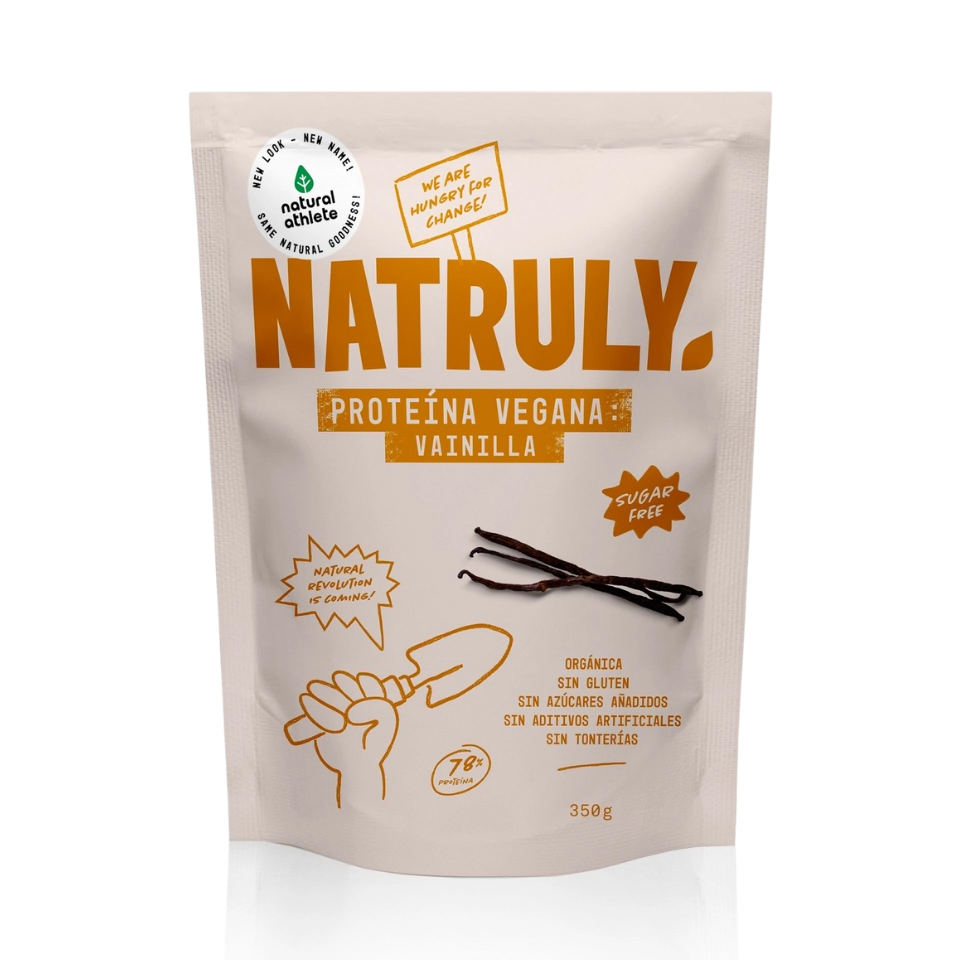 Natruly ekologiški veganiški baltymai, vanilės skonio, be gliuteno 350 g