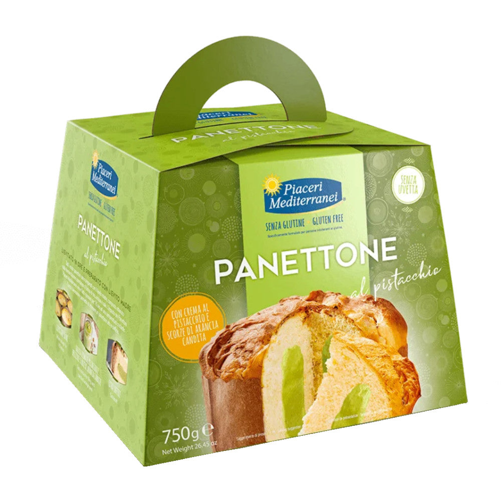 Itališkas pyragas PANETTONE su pistacijomis, be glitimo 600g