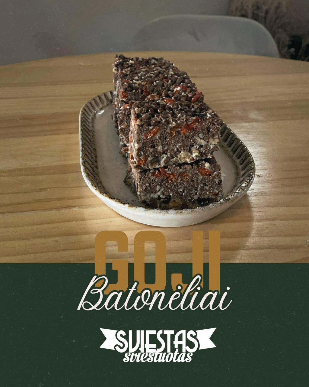 Rankų darbo riešutų ir uogų saldieji batonėliai 210 g