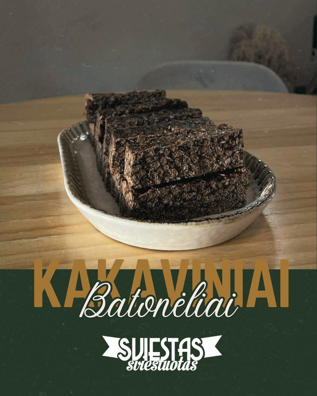 Rankų darbo kakaviniai  batonėliai 210g
