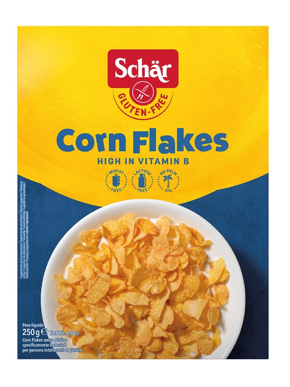 Schär CORN FLAKES – kukurūzų dribsniai be glitimo, 250g