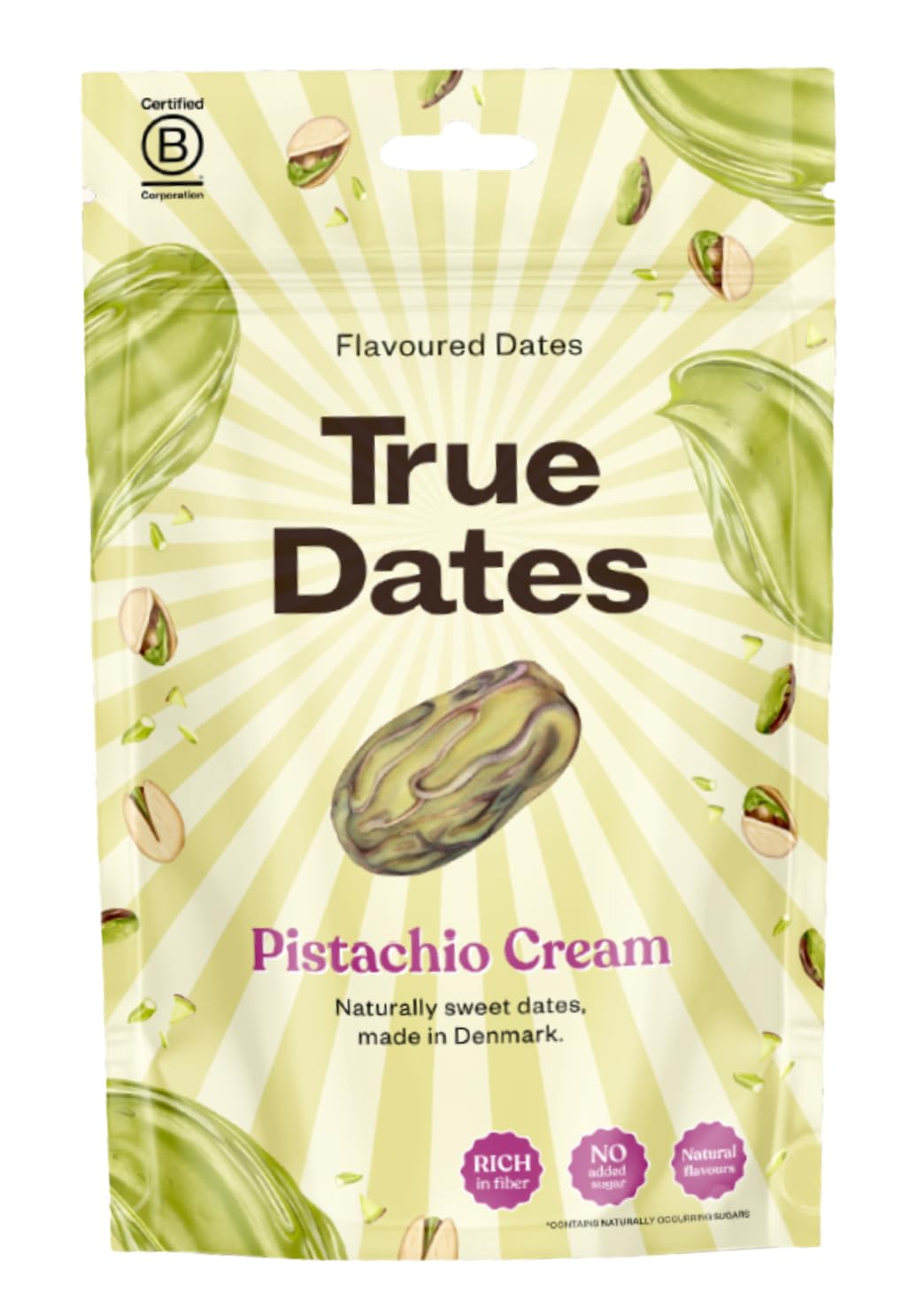 True Dates - Datulės be kauliukų, pistacijų kremo skoniu 100g