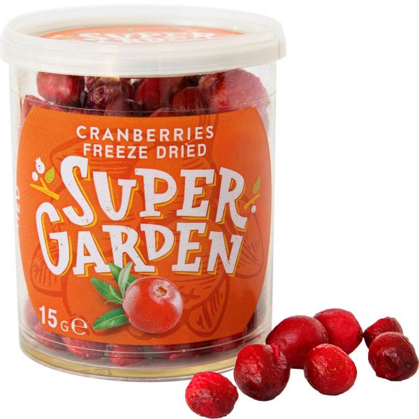 SUPER GARDEN Džiovintos šaltyje spanguolės 15 g