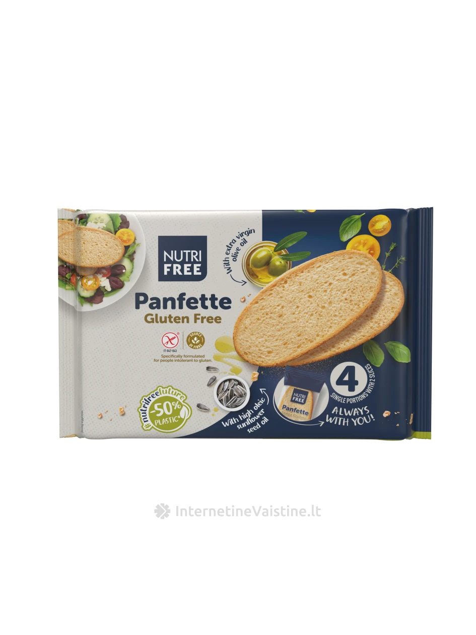 NUTRIFREE PANFETTE - balta duona be glitimo, 300g
