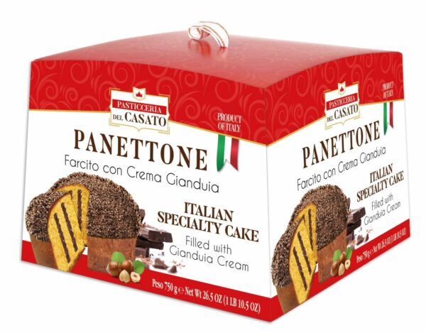 Panettone pyragas su gianduja kremo įdaru, 750 g