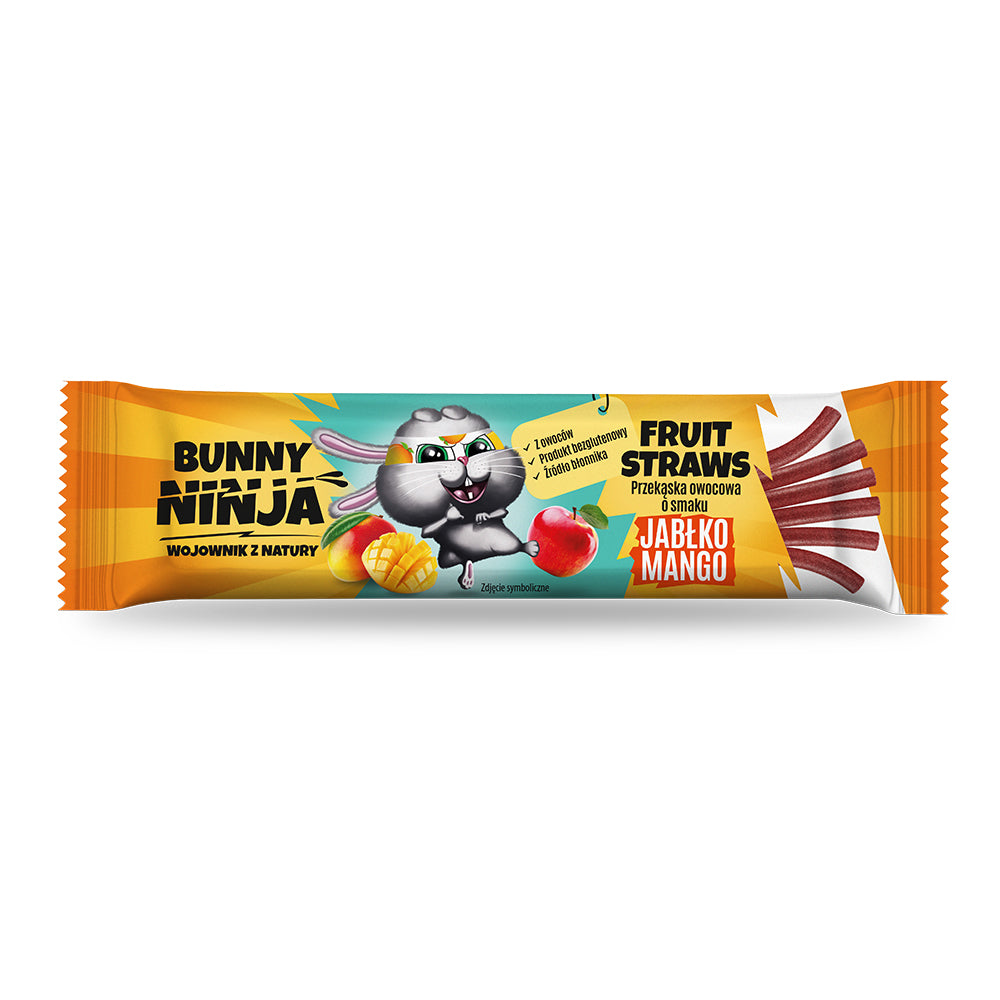 Obuolių ir mangų šiaudeliai, 16 g