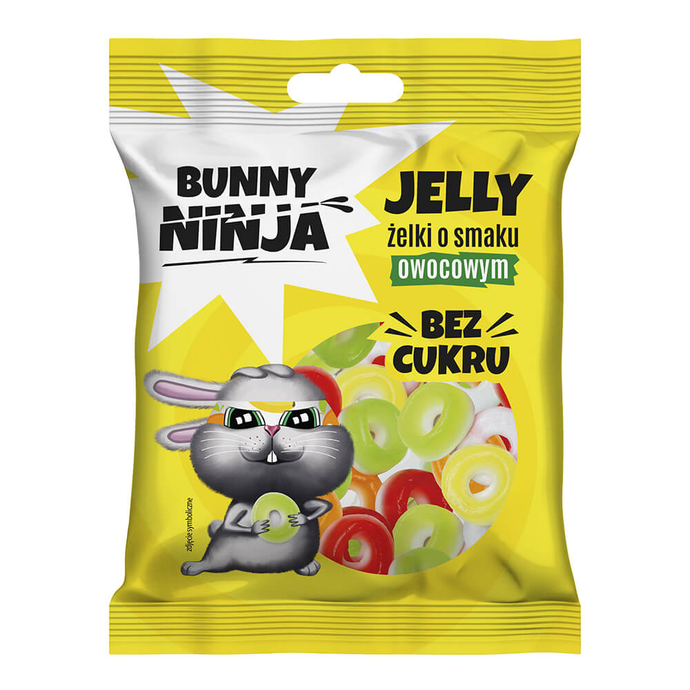Vaisių želė apskritimų formos, be cukraus, 75 g