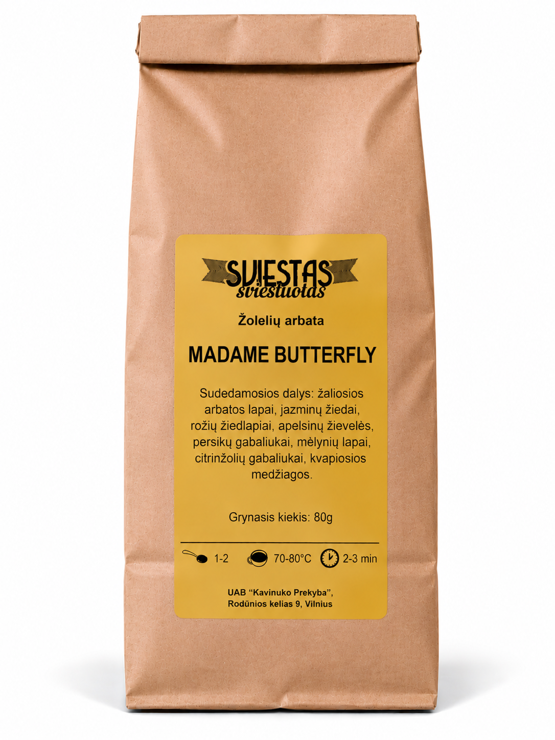 MADAME BUTTERFLY, žalioji arbata 80g