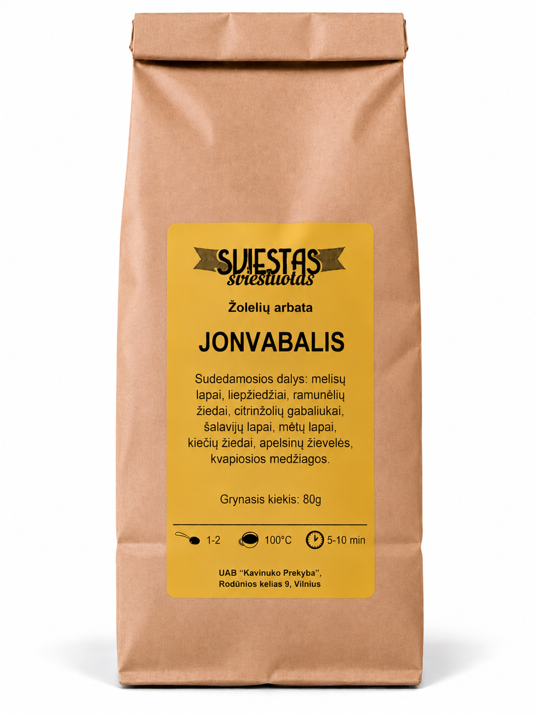 JONVABALIS, vaisinė arbata 80g