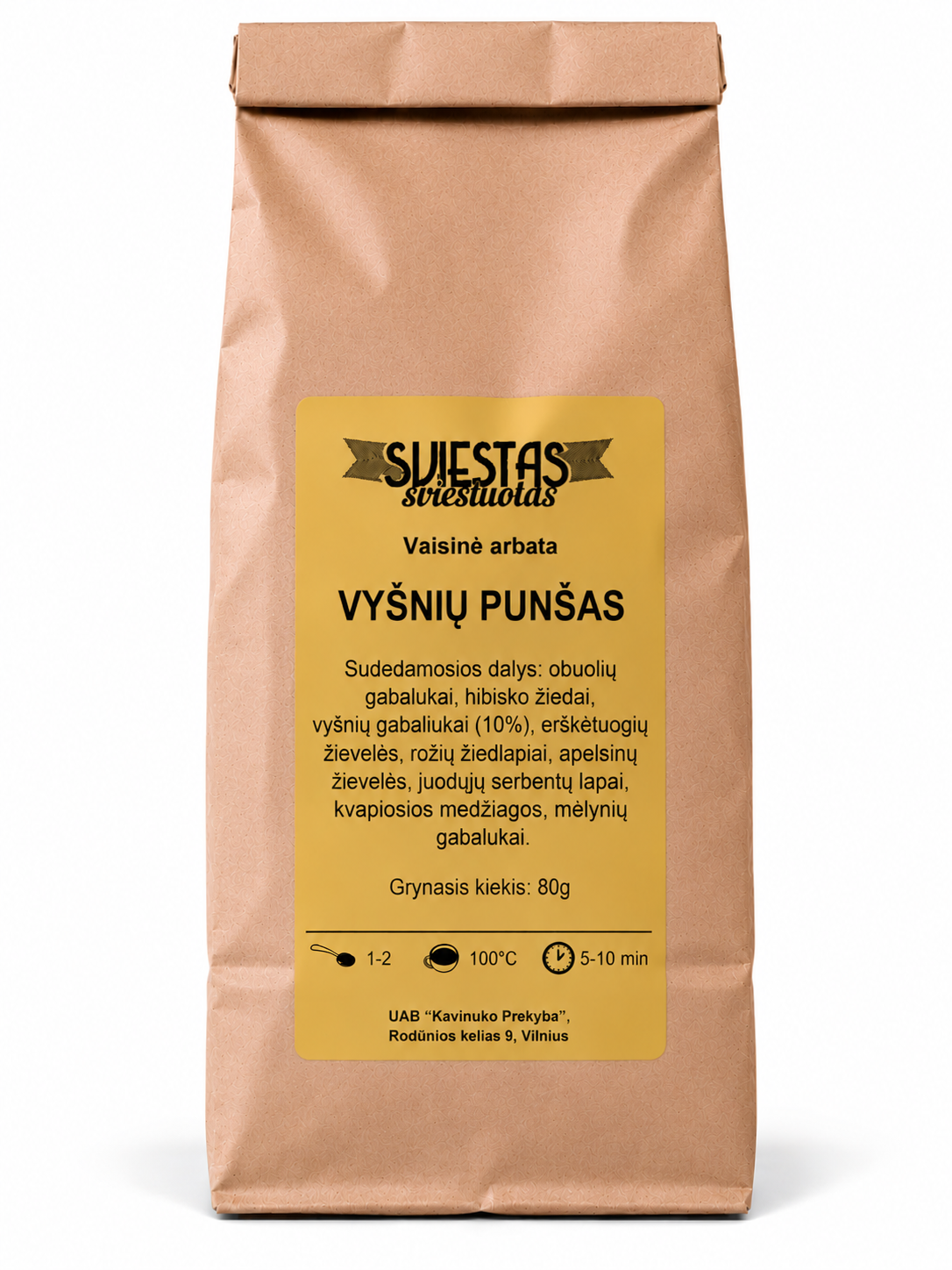 VYŠNIŲ PUNŠAS, vaisinė arbata 80g
