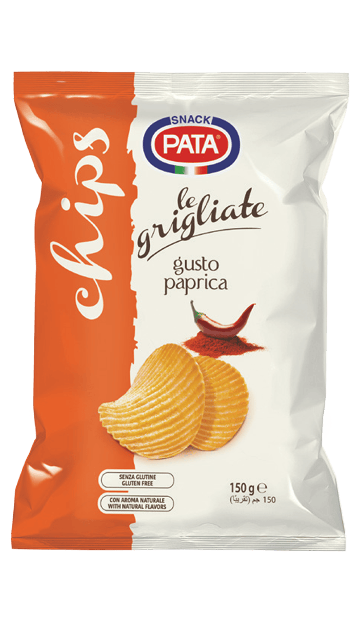 LE GRIGLIATE PAPRIKA, bulvių traškučiai su paprika, 150 g / PATA