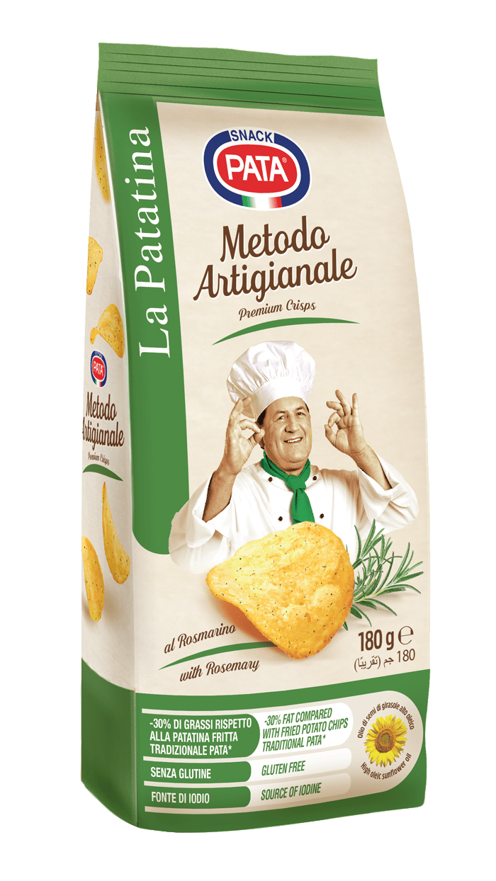 LA PATATINA ROSMARINO, bulvių traškučiai su rozmarinu, 150 g / PATA