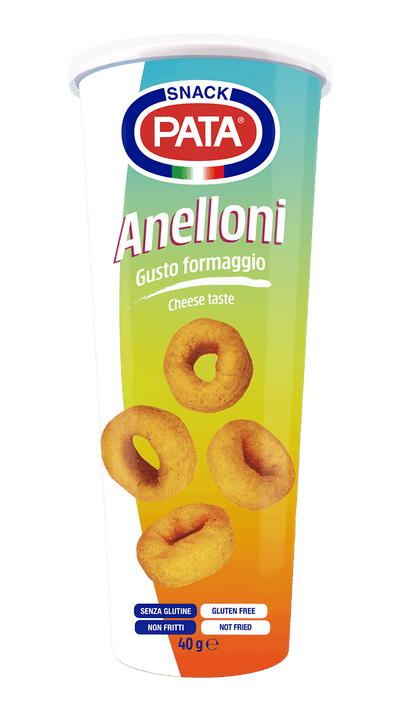ANELLONI, kukurūzų užkandis su nacho sūrio skoniu, 40 g / PATA