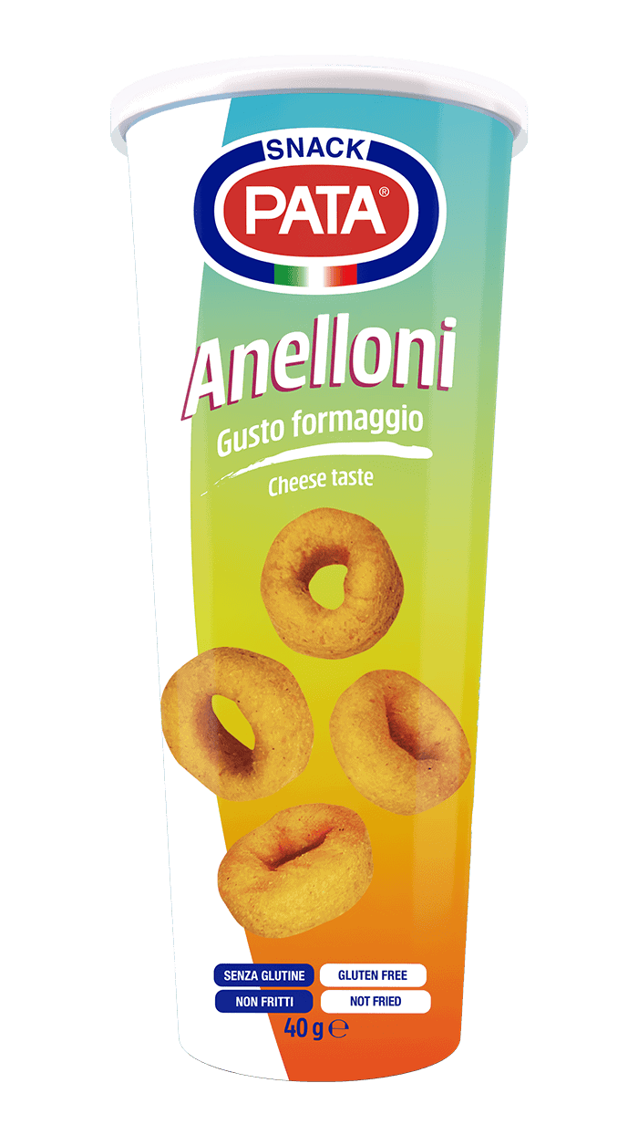 ANELLONI, kukurūzų užkandis su nacho sūrio skoniu, 40 g / PATA
