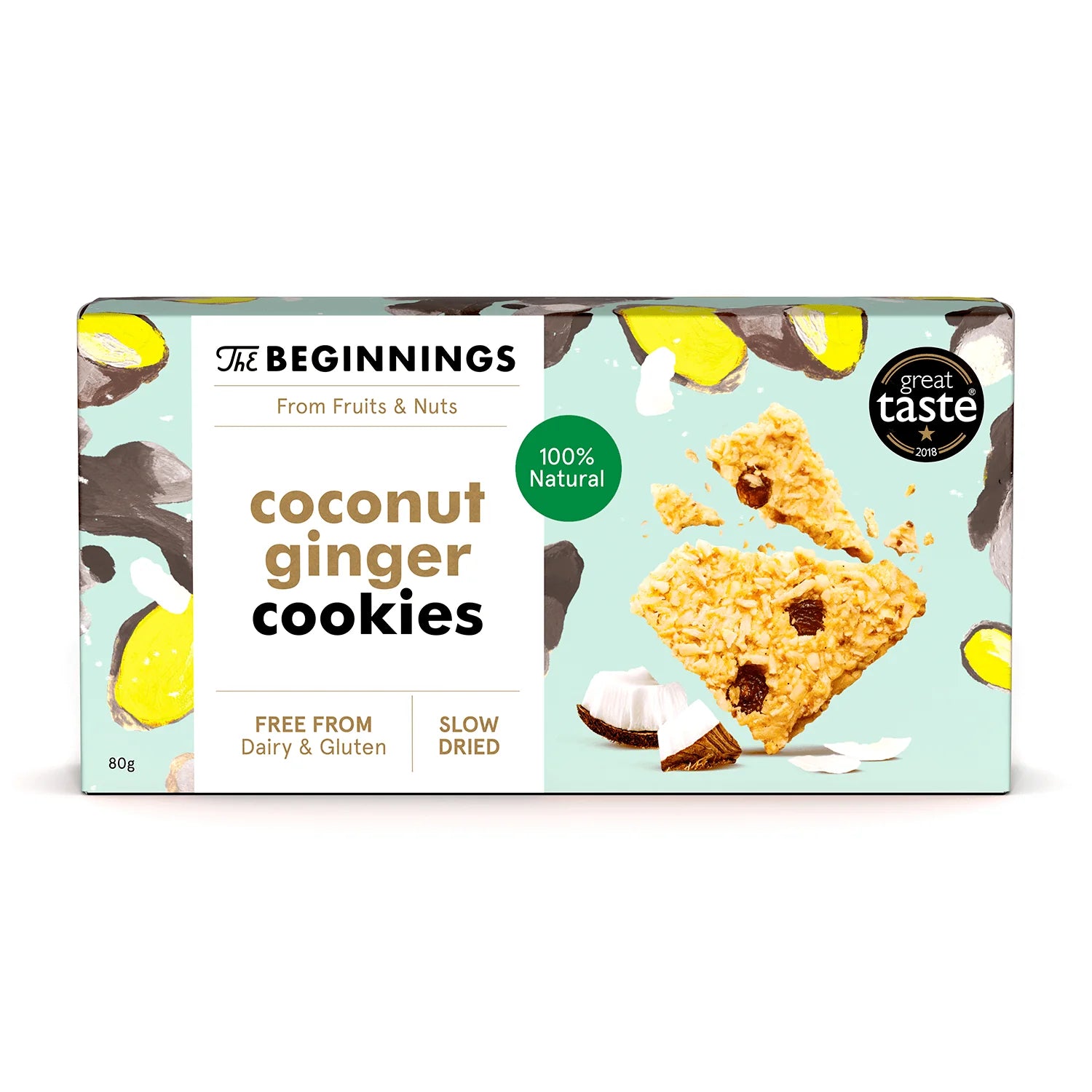 The Beginnings,  imbieriniai sausainiai su kokosais 80g