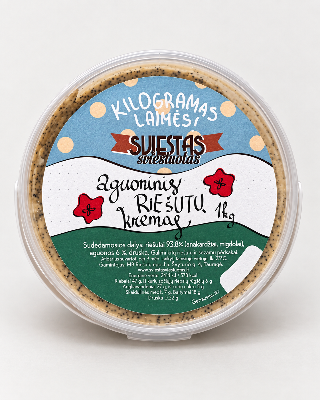 Aguoninis riešutų kremas – 1kg