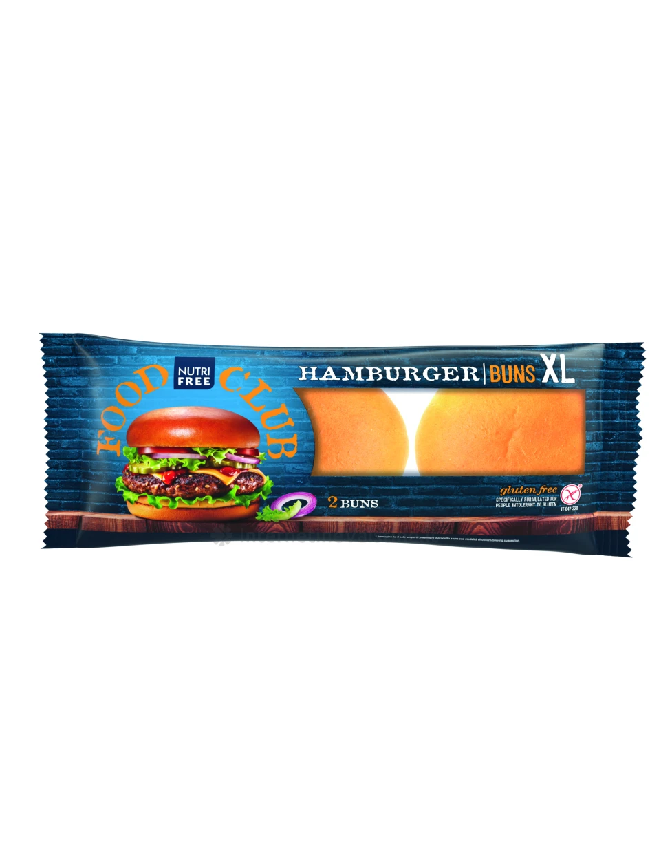 NUTRIFREE HAMBURGER BUNS XL - bandelės hamburgeriams be glitimo, 200g
