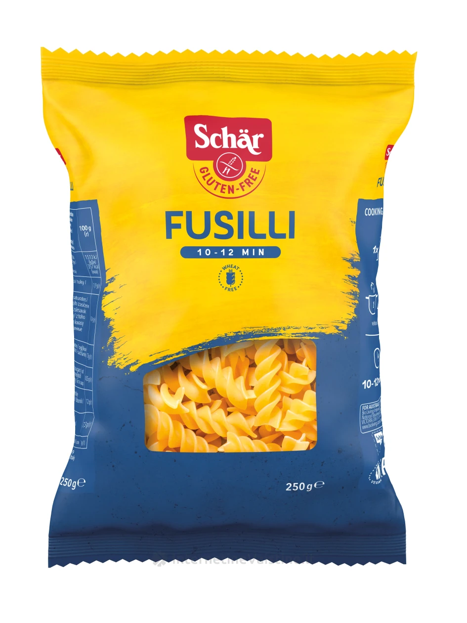 Schär FUSILLI - makaronai be glitimo, 250g