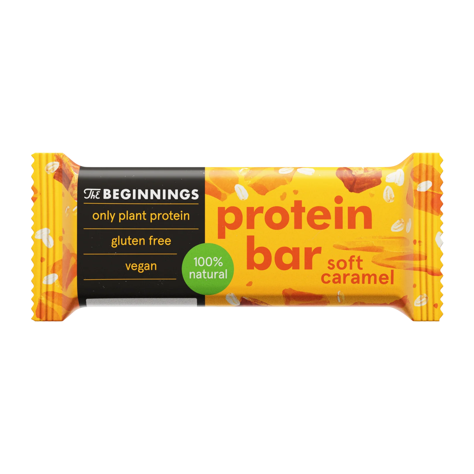 The Beginnings baltymininis batonėlis su minkšta karamele 40g