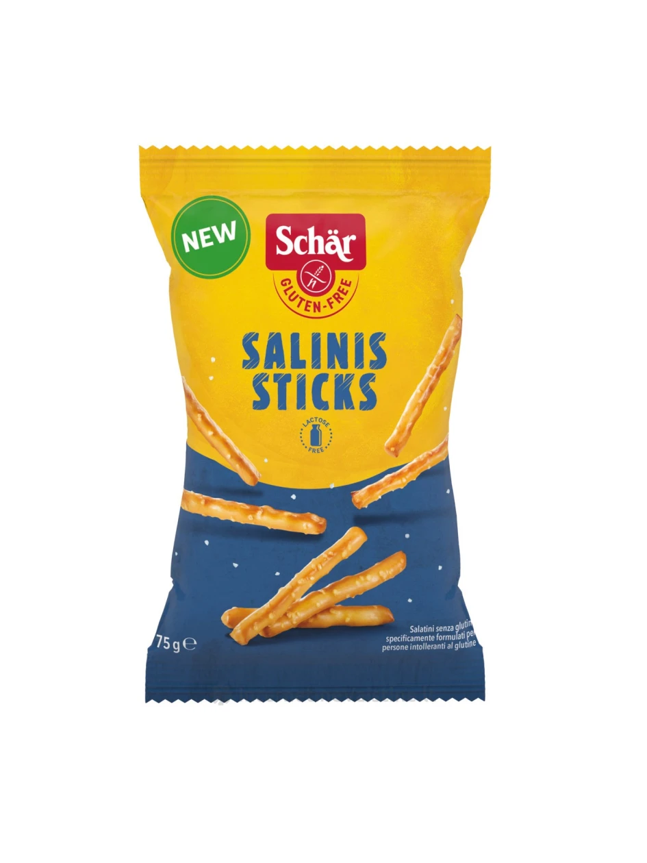 Schär SALINIS STICKS – sūrios lazdelės be glitimo, 75g