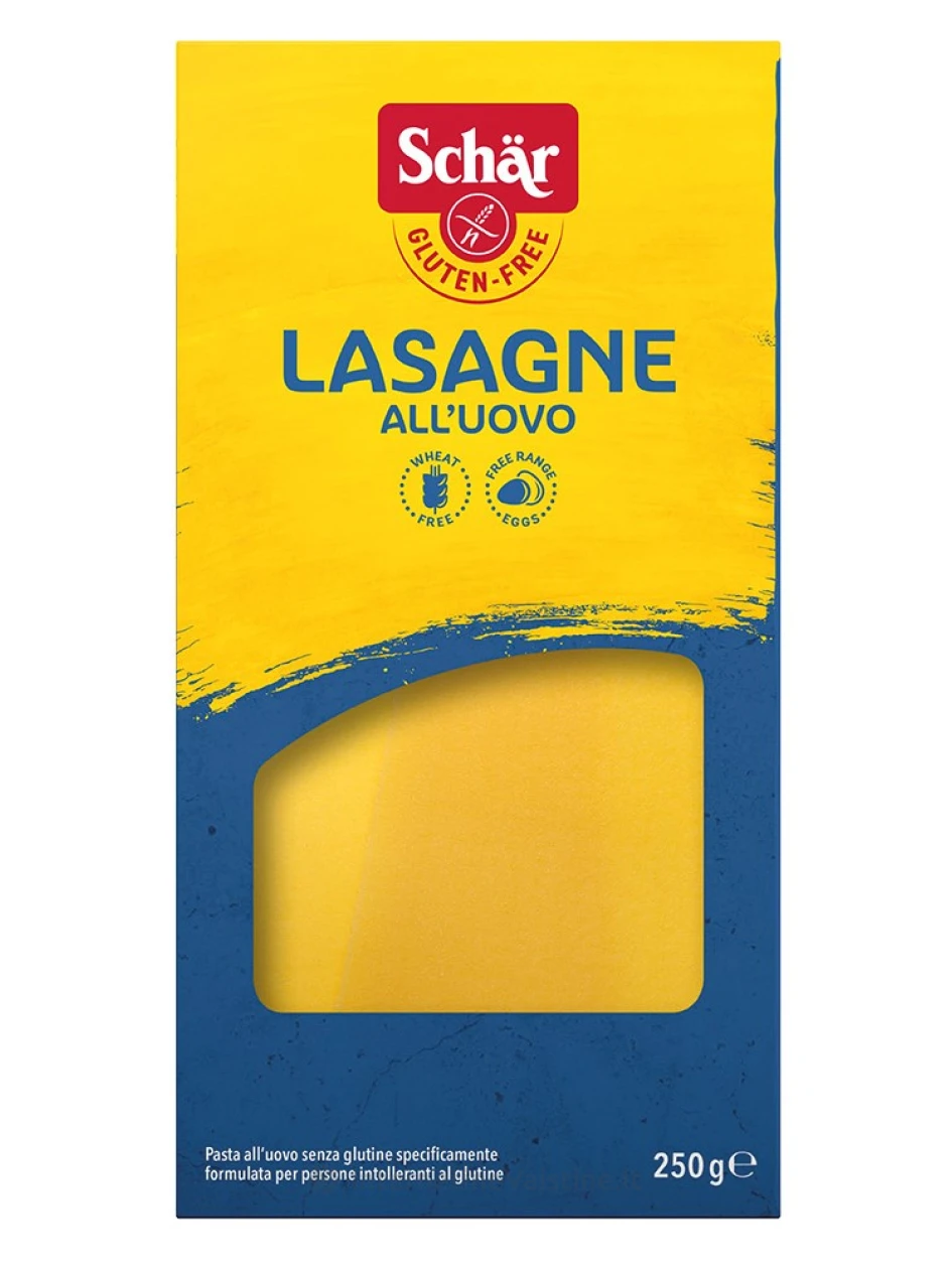 Schär LASAGNE – makaronų lakštai be glitimo, 250g