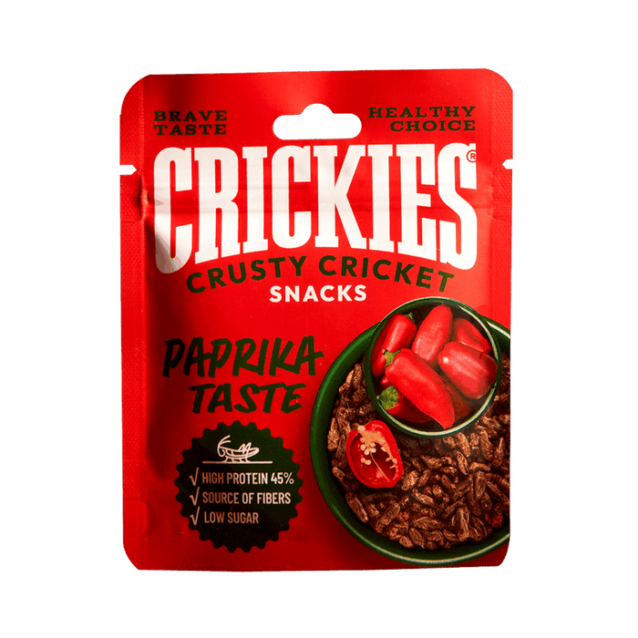 CRICKIES džiovinti svirpliai paprikos skonio 15g