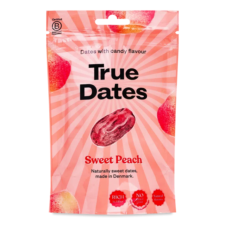 True Dates - Datulės be kauliukų, persikų skonio 100g