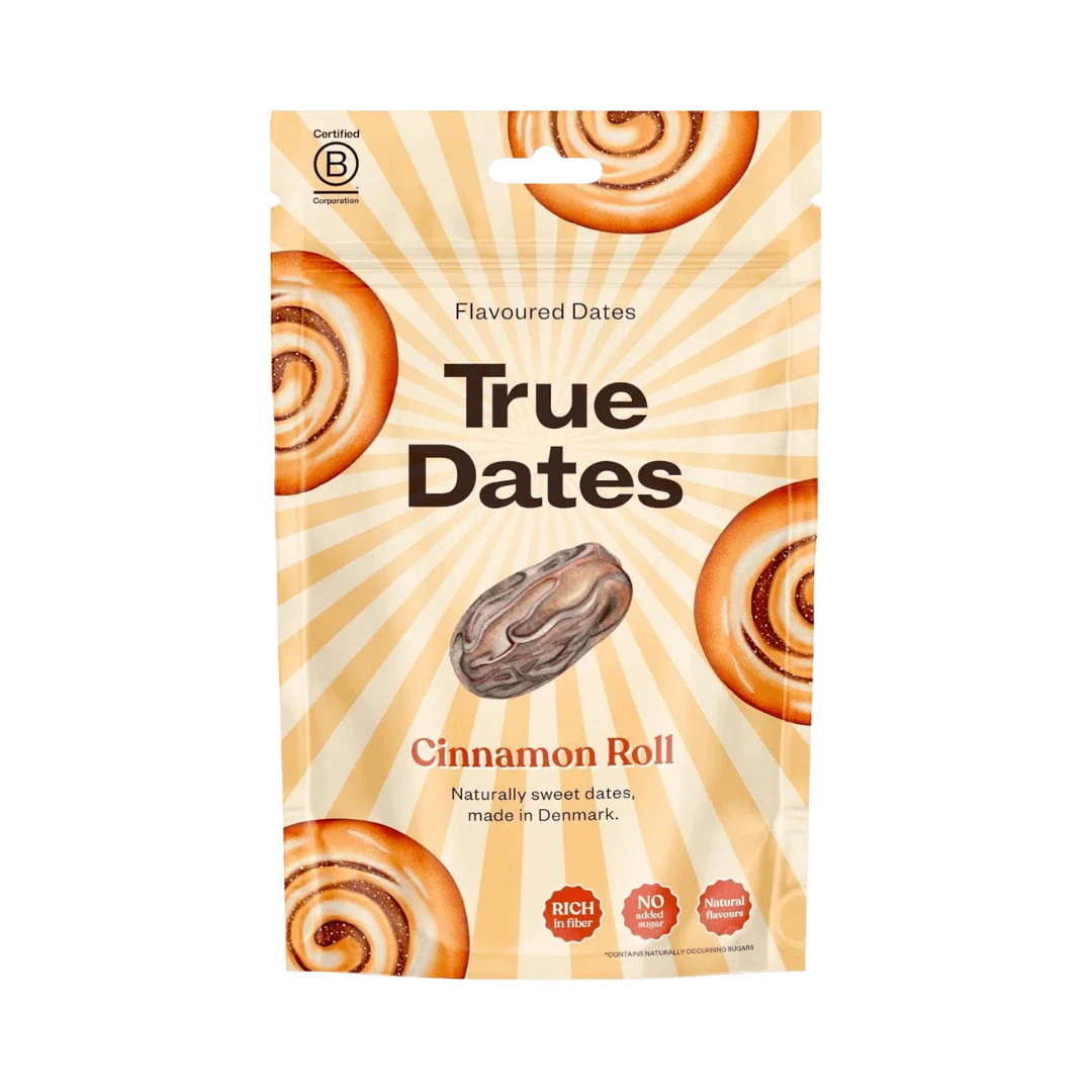 True Dates - Datulės be kauliukų, cinamoninių bandelių skonio 100g