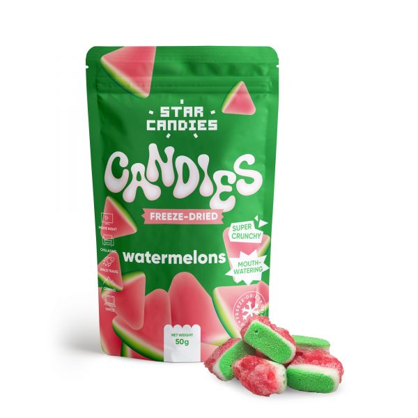 STAR CANDIES džiovinti šaltyje guminukai 