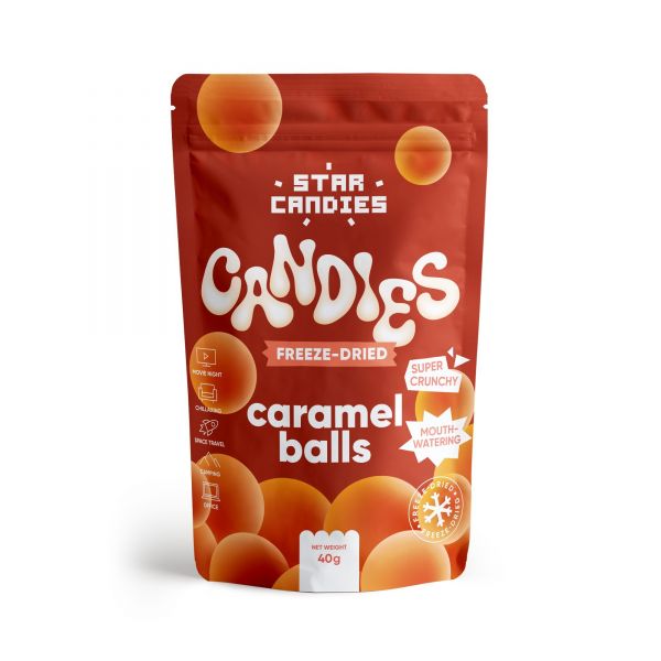 STAR CANDIES džiovinti šaltyje saldainiai 