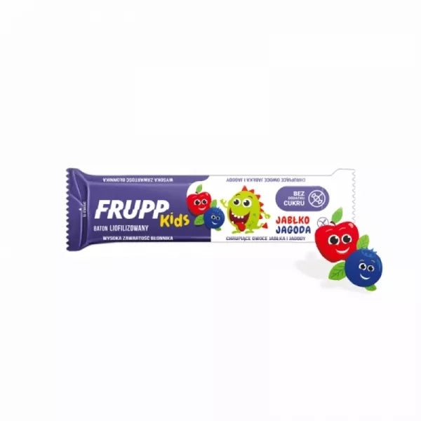 FRUPP batonėlis KIDS, obuolių ir pasiflorų skonio, 9 g