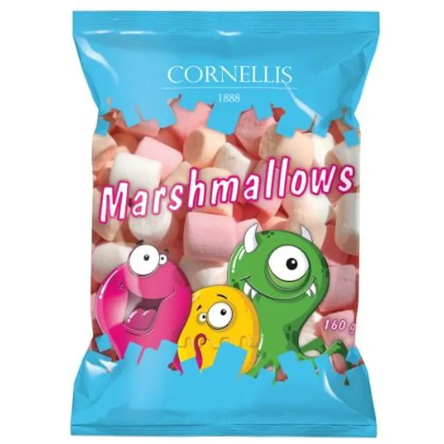 Zefyriniai  saldainiai CORNELLIS Pianki, 160 g