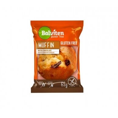 Keksiukas BALVITEN GLUTEN FREE, su juodo šokolado gabaliukais, 65 g