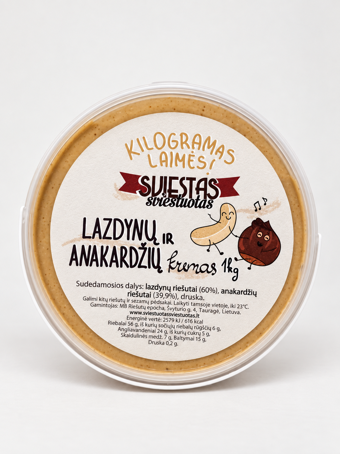 Lazdynų ir anakardžių riešutų kremas