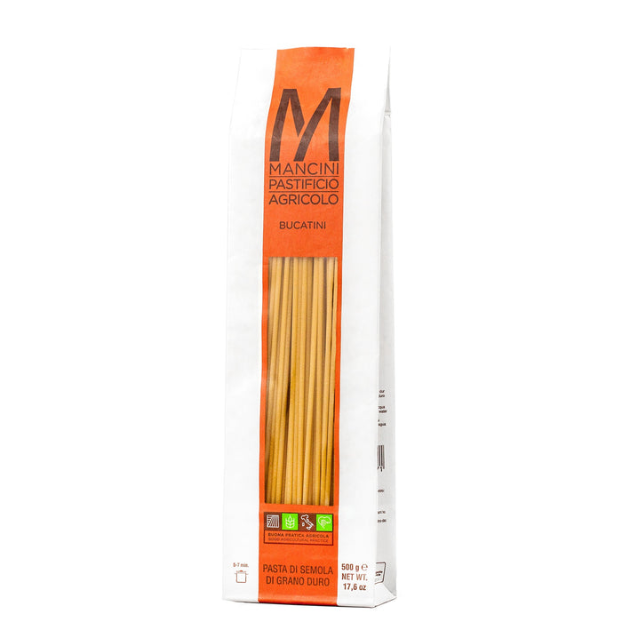 MANCINI Bucatini – kietųjų kviečių makaronai, 500 g