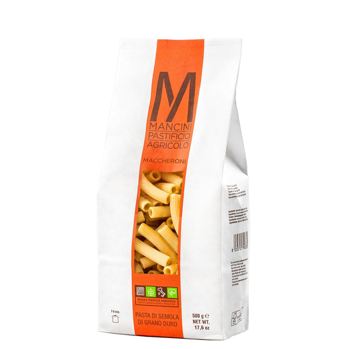 MANCINI Maccheroni – kietųjų kviečių makaronai, 500 g