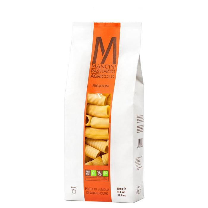 MANCINI Rigatoni – kietųjų kviečių makaronai