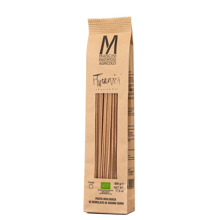 MANCINI Spaghetti Turanici BIO – turaninių kviečių makaronai, 500 g