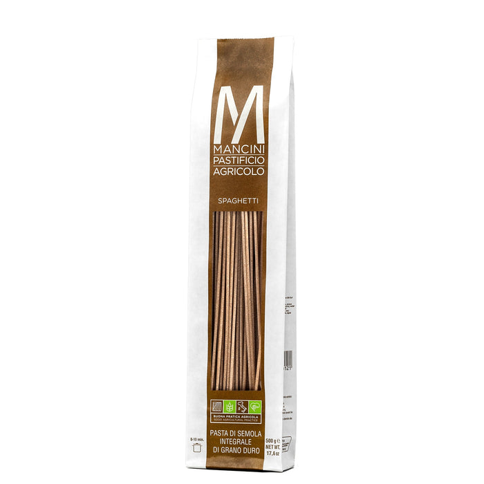 MANCINI Spaghetti Integrali – viso grūdo makaronai, 500 g