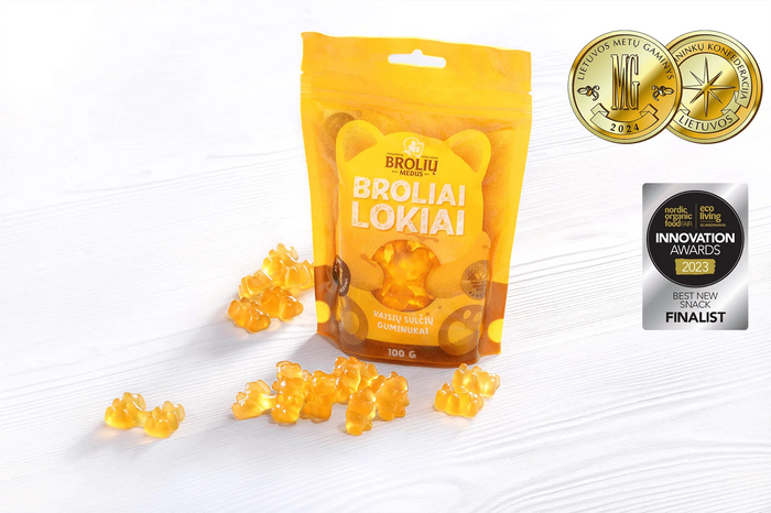 BROLIAI LOKIAI, medaus skonio guminukai / BROLIŲ MEDUS