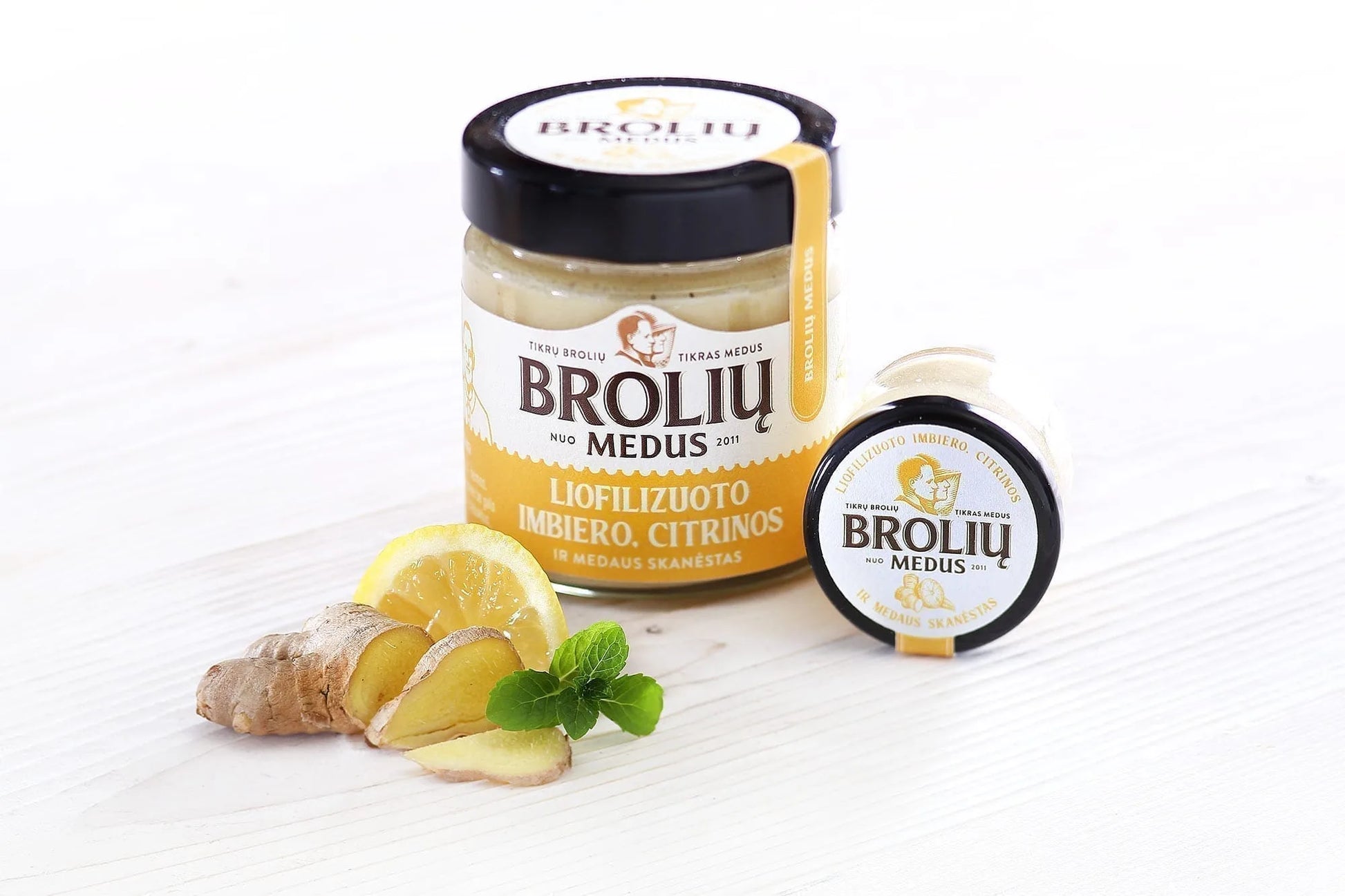 Medus su imbieru ir citrina 200g