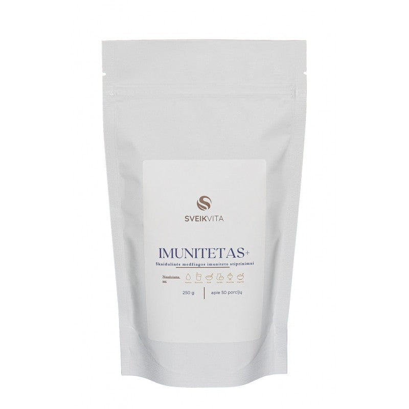 Natūralus maistinių skaidulų mišinys IMUNITETAS+, 250 g.