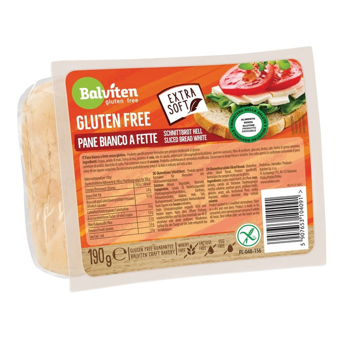 Balta pusryčių duona BALVITEN GLUTEN FREE, 190 g