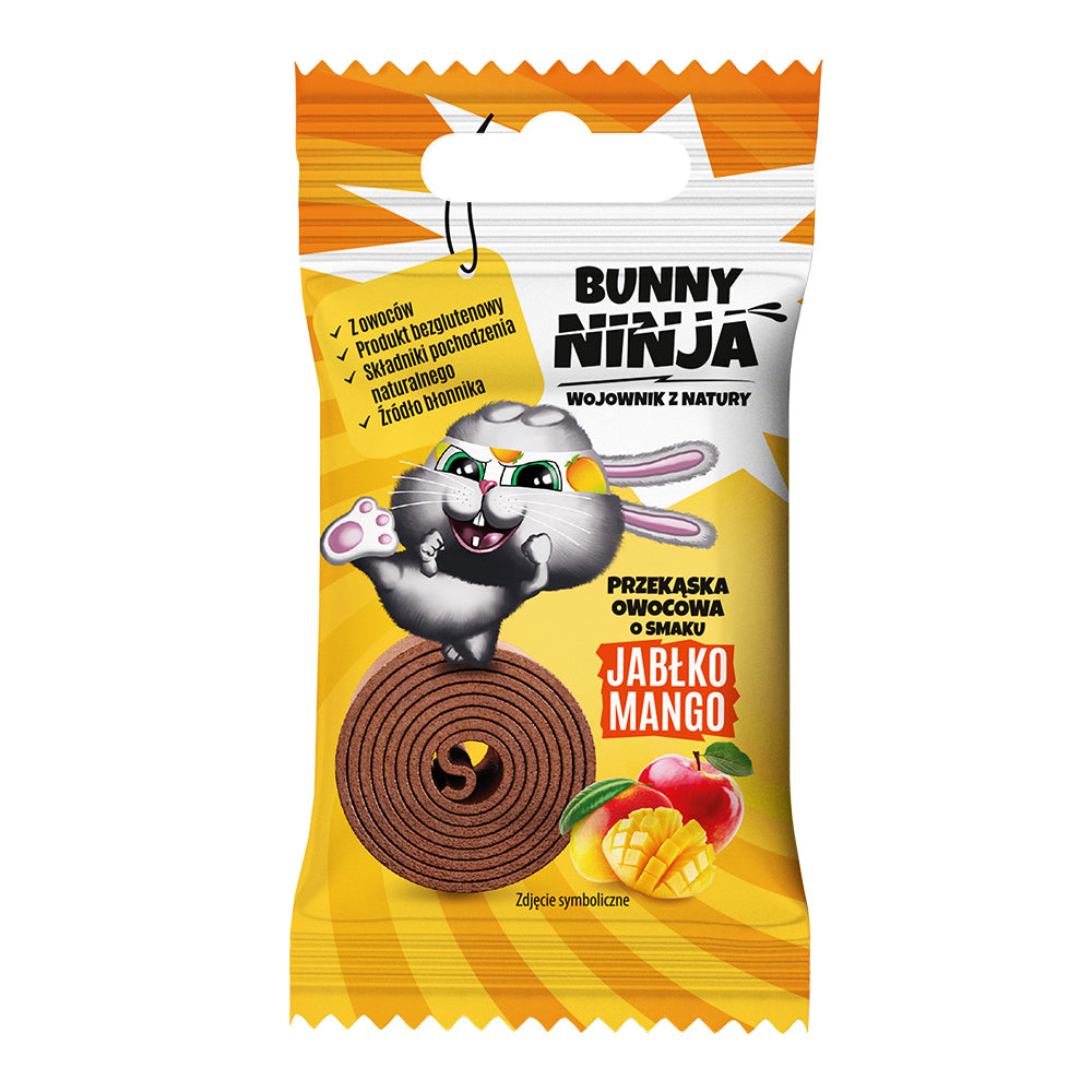 Obuolių ir mangų juostelė, 15 g