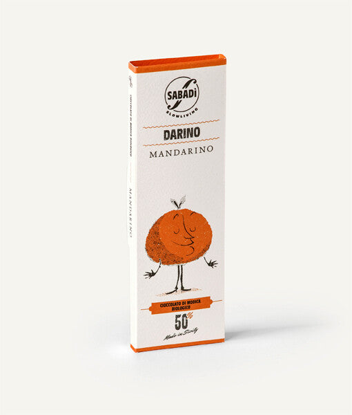 Ekologiškas Modikos IGP šokoladas „Darino“ su mandarinų žievelėmis, 50 g / SABADÌ