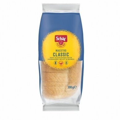 SCHAR Maestro classic, balta duona, 300g be glitimo