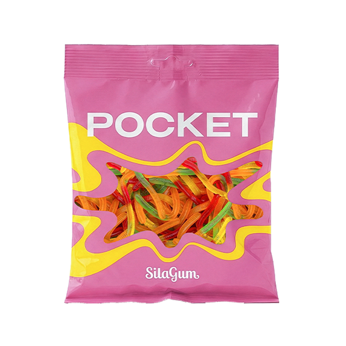 SERPENTELLI FRUTTA, vaisių skonio gyvatėlių formos guminukai, 175 g / SILA GUM