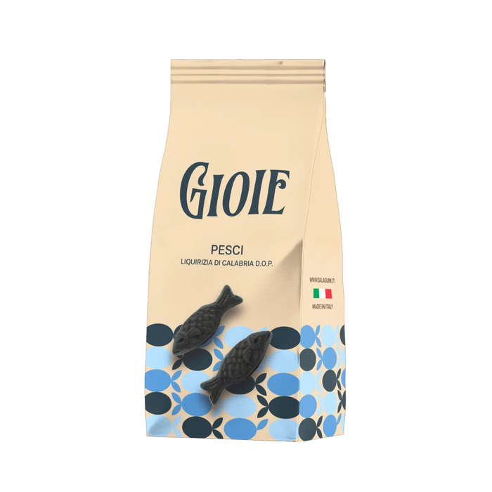 PESCI, žuvyčių formos guminukai su Kalabrijos DOP saldymedžiu, 200 g / SILA GUM