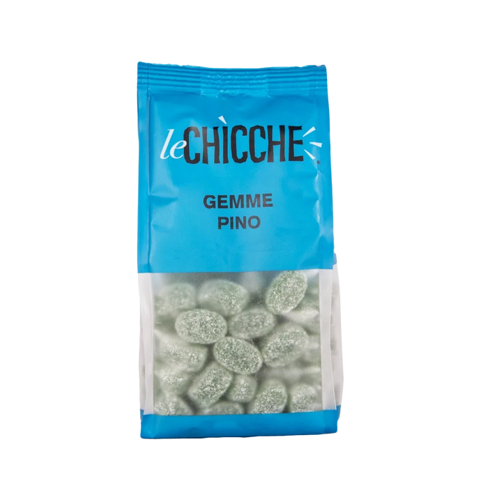 GEMME PINO, pušų ir mėtų skonio guminukai, 220 g / SILA GUM